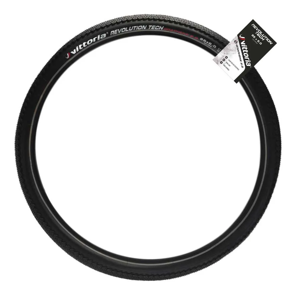 Vittoria Revolution Tech 29´´ X 2.00 Urbandekk, Reflective black, 29" x 2.00, Sykkeldekk