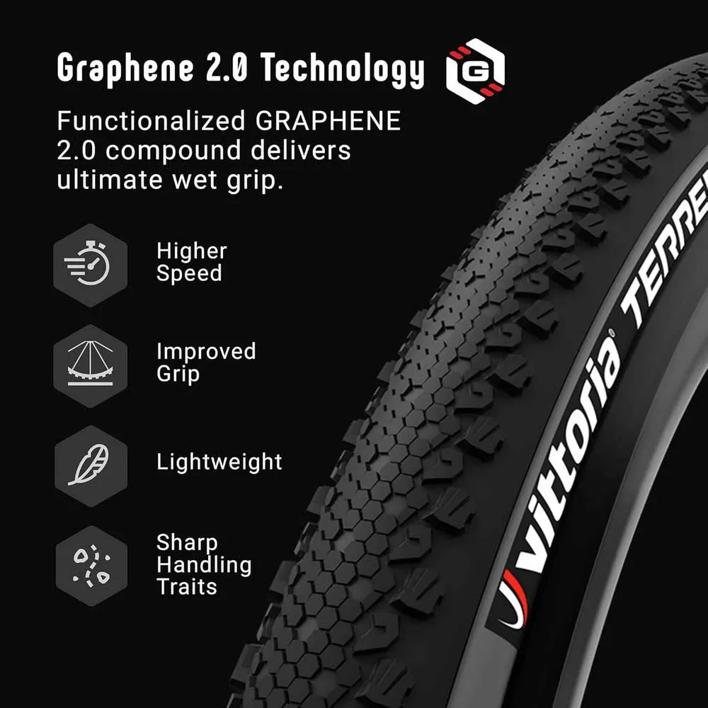 Vittoria Terreno T30 Fine Loose Endurance G2.0 Tubeless 700c X 40 Graveldekk, Sykkeldekk Vittoria Terreno T30 Fine Loose Endurance G2.0 Tubeless 700c X 40 Graveldekk, Sykkeldekk