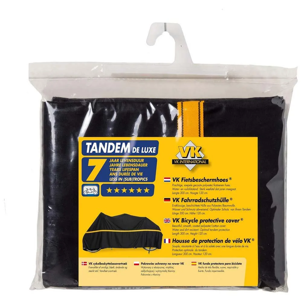 VK Tandem Luxe Sykkeldeksel, Black, One Size