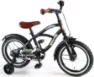 Volare Black Cruiser 14"guttesykkel med støttehjul, Barnesykkel