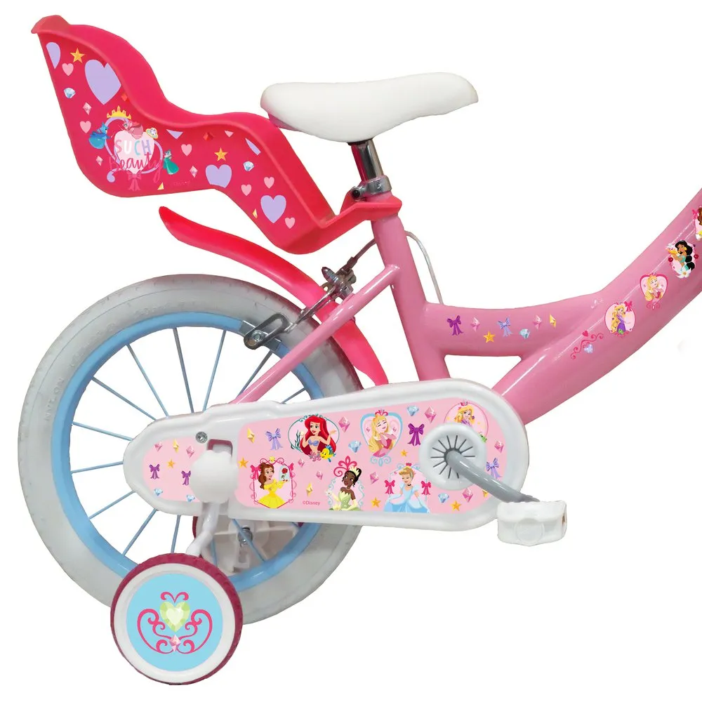Volare Disney Princess 14´´ Sykkel, Pink, 4-6Y, Barnesykkel