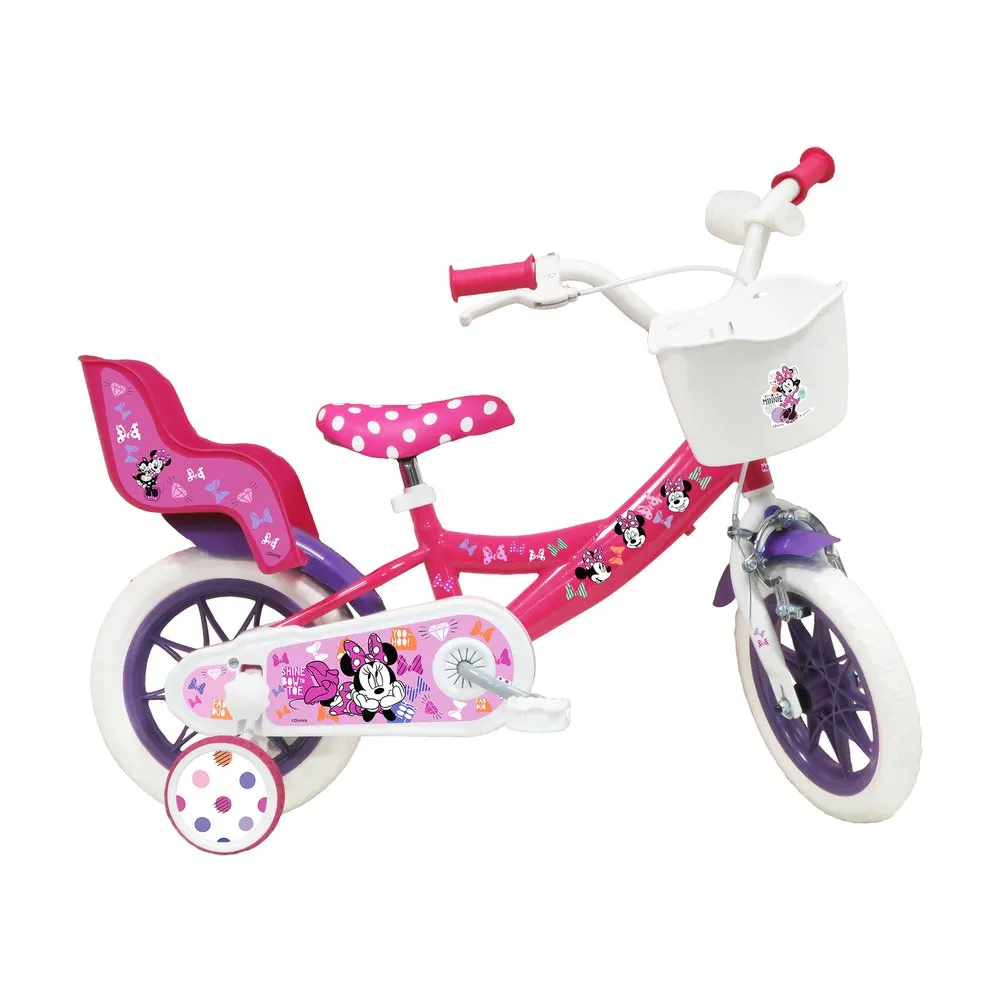 Volare Minnie 12´´ Sykkel, Pink, 3-5Y, Barnesykkel Volare Minnie 12´´ Sykkel, Pink, 3-5Y, Barnesykkel