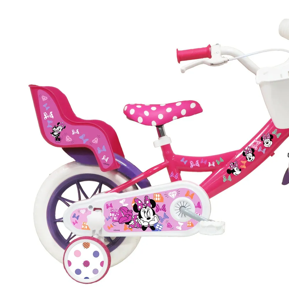 Volare Minnie 12´´ Sykkel, Pink, 3-5Y, Barnesykkel Volare Minnie 12´´ Sykkel, Pink, 3-5Y, Barnesykkel