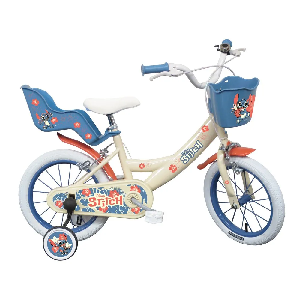 Volare Stitch 14´´ Sykkel, White / blue, 4-6Y, Barnesykkel