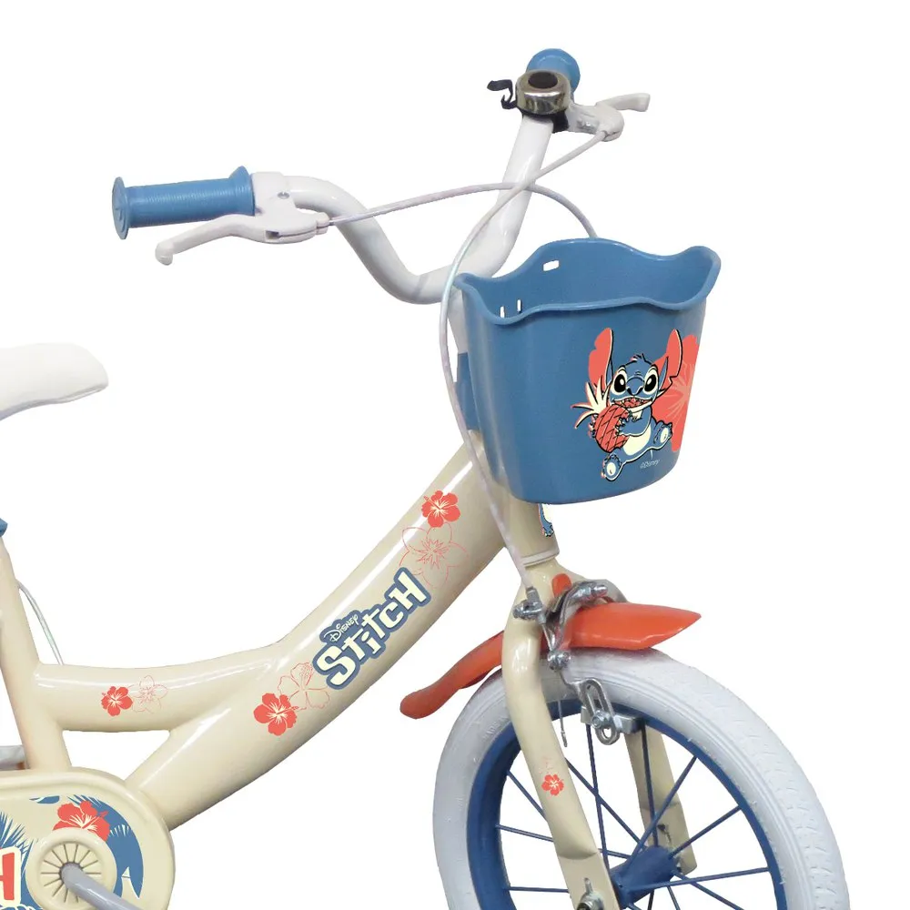 Volare Stitch 14´´ Sykkel, White / blue, 4-6Y, Barnesykkel