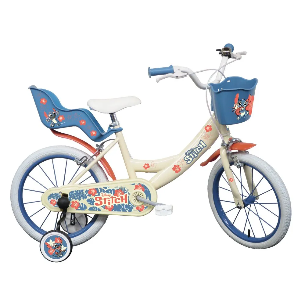Volare Stitch 16´´ Sykkel, White / blue, 5-7Y, Barnesykkel