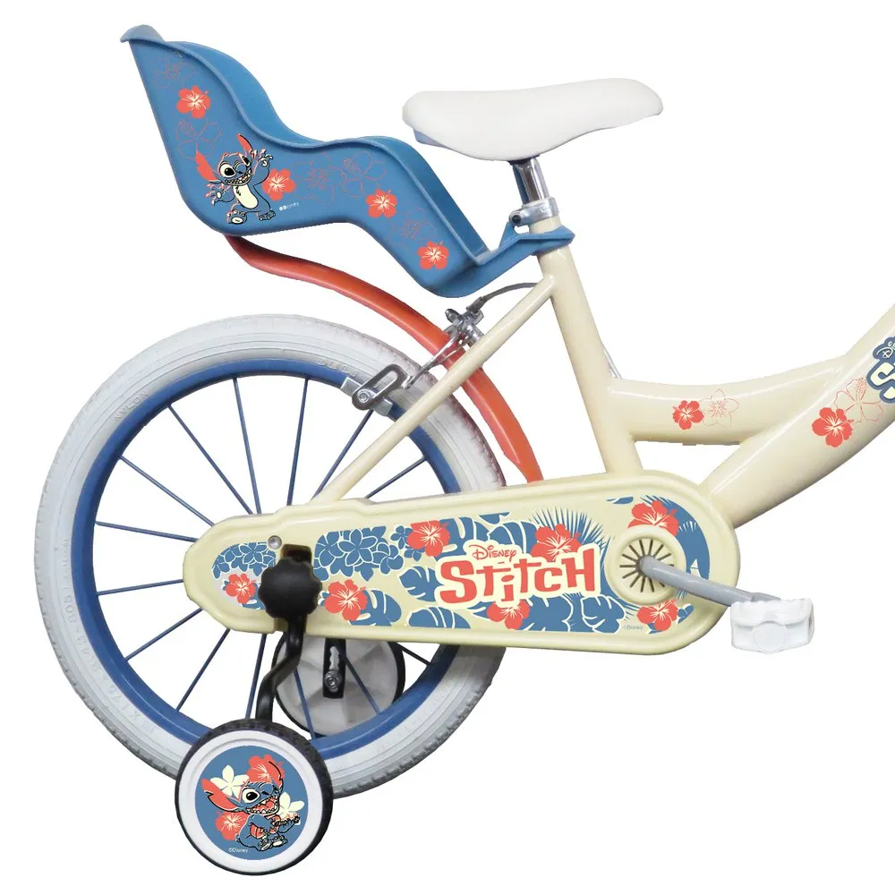 Volare Stitch 16´´ Sykkel, White / blue, 5-7Y, Barnesykkel
