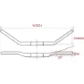 Voxom Len4 Ol 20 Mm Styre, Black, 31.8mm, 640mm