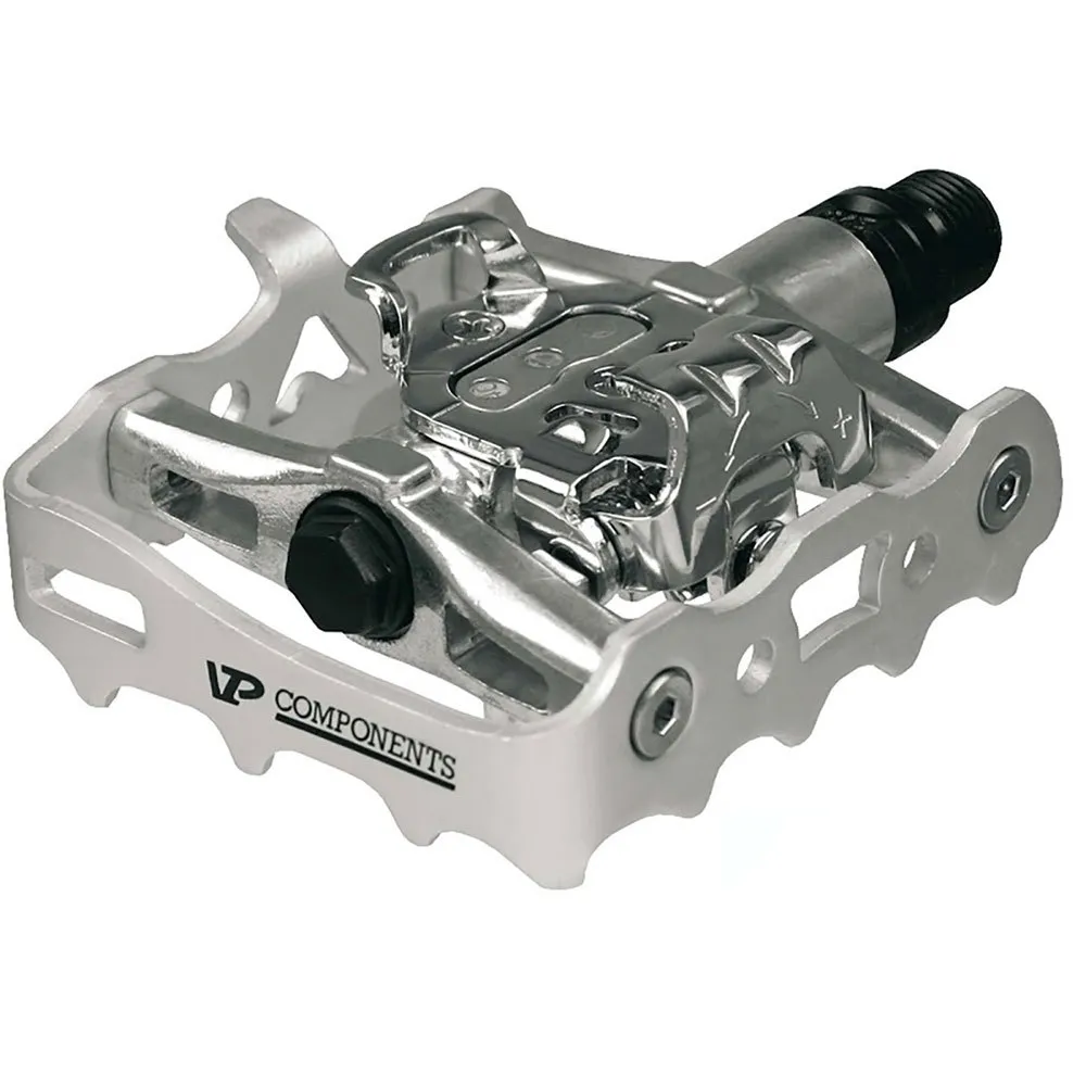 VP Components Dual Spd Sykkelpedaler, Silver, One Size VP Components Dual Spd Sykkelpedaler, Silver, One Size
