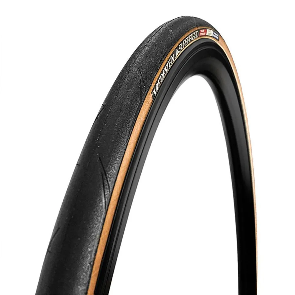 Vredestein Superpasso TLR foldet dekk road svart/skin wall, Sykkeldekk