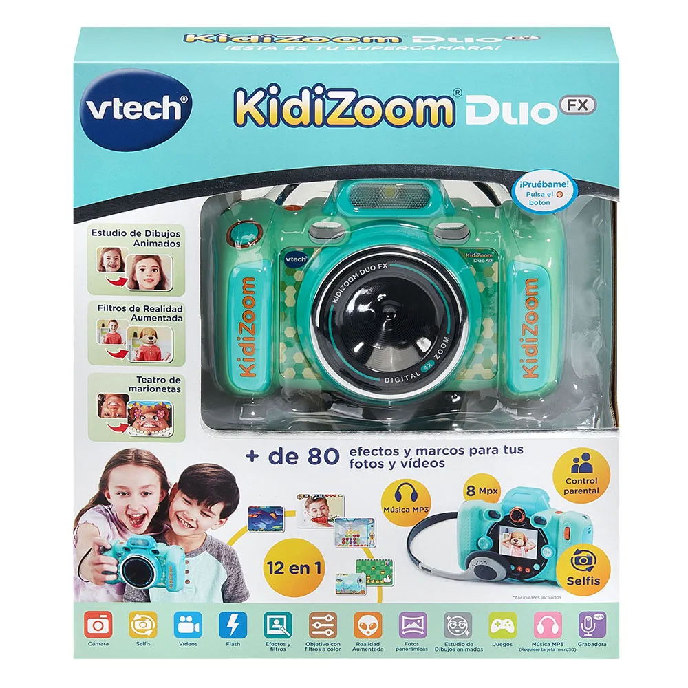 Vtech Kidizoom Duo Fx 12 I 1 Akvamarin, Green, One Size Vtech Kidizoom Duo Fx 12 I 1 Akvamarin, Green, One Size