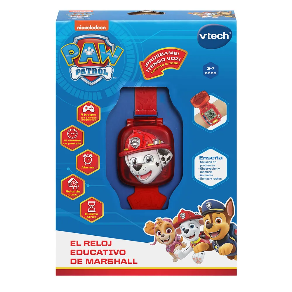 Vtech Paw Patrol Marshall-klokke, Multicolor, One Size