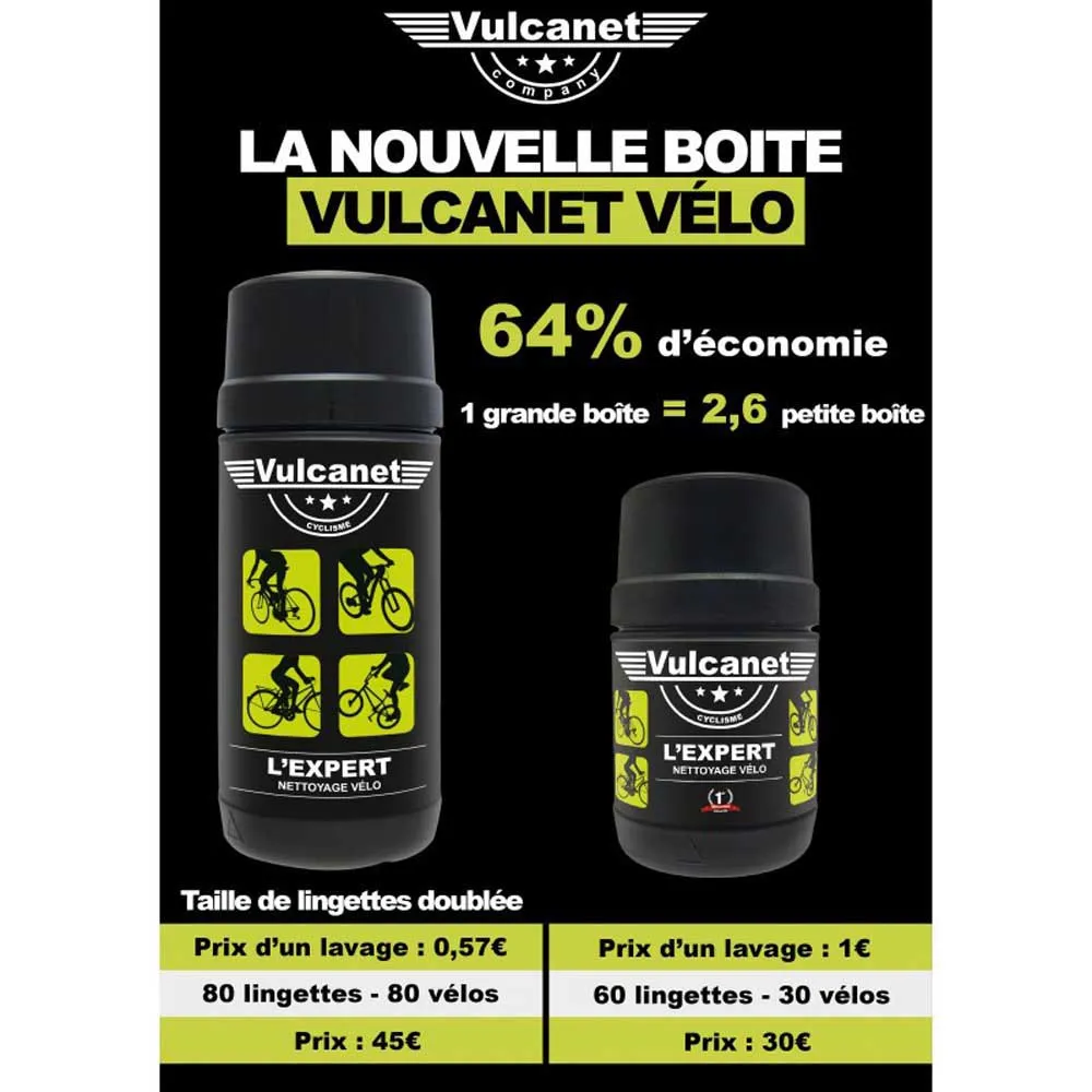 Vulcanet Rengjøringsservietter 80 Enheter, Black, One Size