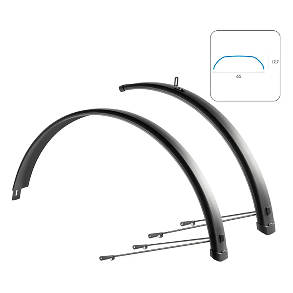 Wag Aluminium Skjermsett Trekking 65 27.5-29´´ X 65 Mm, Matt black, 27.5-29" Wag Aluminium Skjermsett Trekking 65 27.5-29´´ X 65 Mm, Matt black, 27.5-29"