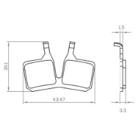Wag Magura Mt5 E-bike Skivebremseklosser Wag Magura Mt5 E-bike Skivebremseklosser