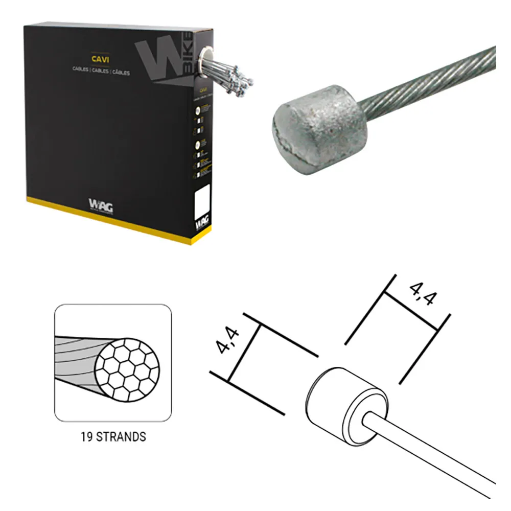 Wag Shimano/sram 1.1 X 1950 Mm Girvaier, Steel, One Size Wag Shimano/sram 1.1 X 1950 Mm Girvaier, Steel, One Size