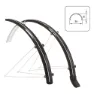 Wag Skjermsett I Polykarbonat Med Skvettlapp 28´´ X 36 Mm, Black, 28"