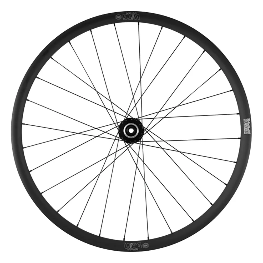 Wag W-gr G3 I28 6b Disc Tubeless Gravel Forhjul, Black, 12 x 100mm