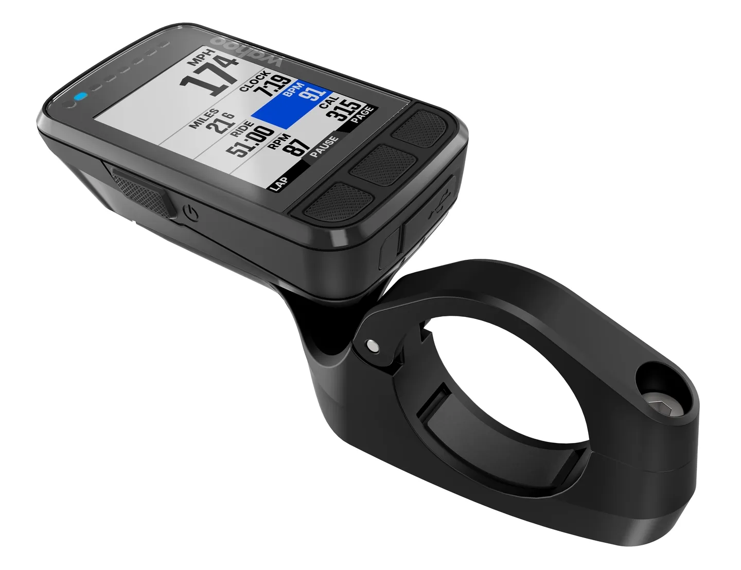 Wahoo Elemnt Bolt V2 GPS Computer, Black, One Size Wahoo Elemnt Bolt V2 GPS Computer, Black, One Size