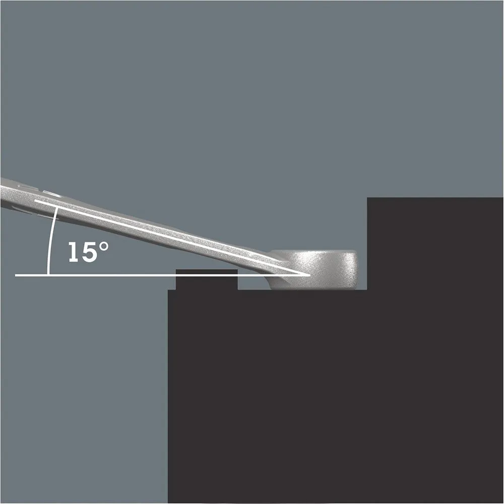 Wera 6003 Joker 5-delt Ringnøkkelsett Med 1 Ring, Silver, One Size Wera 6003 Joker 5-delt Ringnøkkelsett Med 1 Ring, Silver, One Size