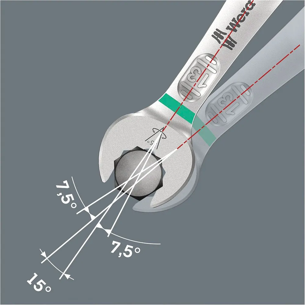 Wera 6003 Joker 5-delt Ringnøkkelsett Med 1 Ring, Silver, One Size Wera 6003 Joker 5-delt Ringnøkkelsett Med 1 Ring, Silver, One Size