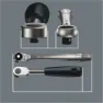 Wera 8100 Sa 7 Zyklop Metall-skralle-sett Med Gjennomgående Firkant, Silver, One Size