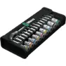Wera 8100 Sa 7 Zyklop Metall-skralle-sett Med Gjennomgående Firkant, Silver, One Size