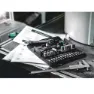 Wera 8100 Sa 7 Zyklop Metall-skralle-sett Med Gjennomgående Firkant, Silver, One Size