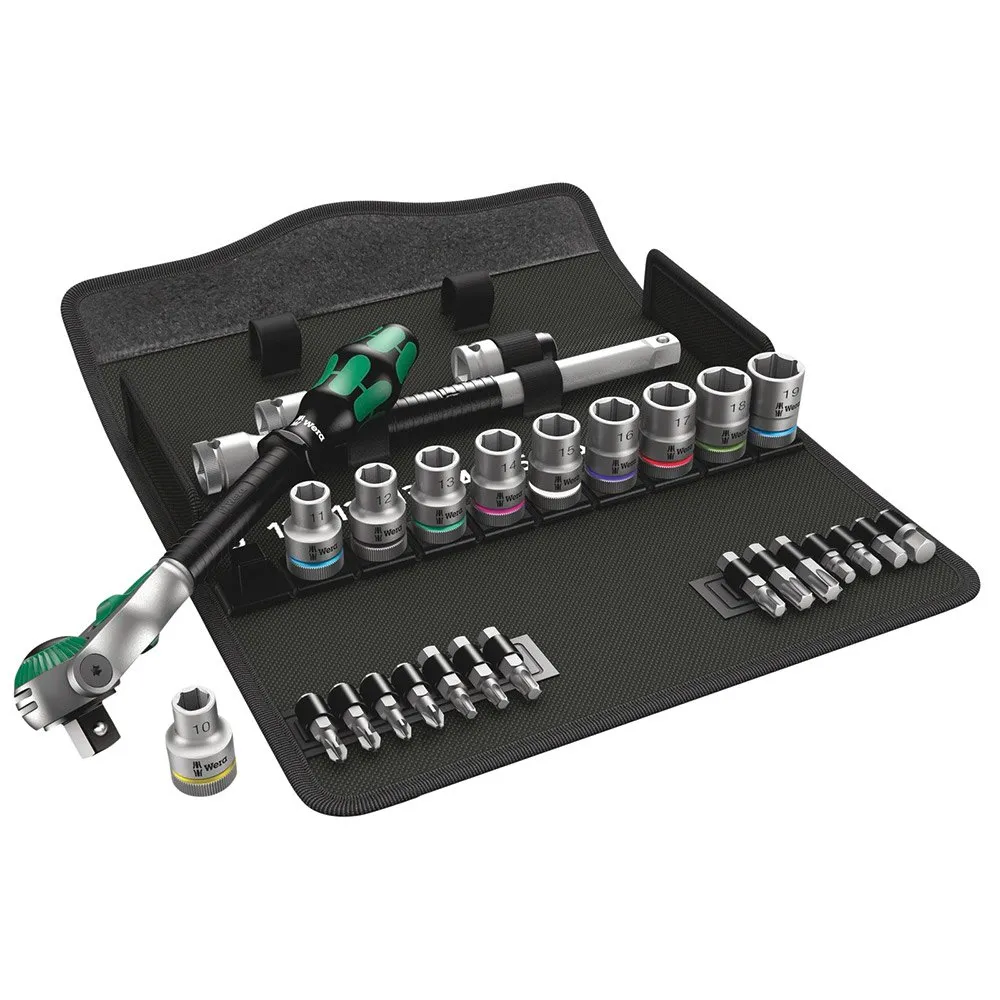 Wera 8100 Sc 6 Zyklop Speed Skralle Sett, Silver, One Size
