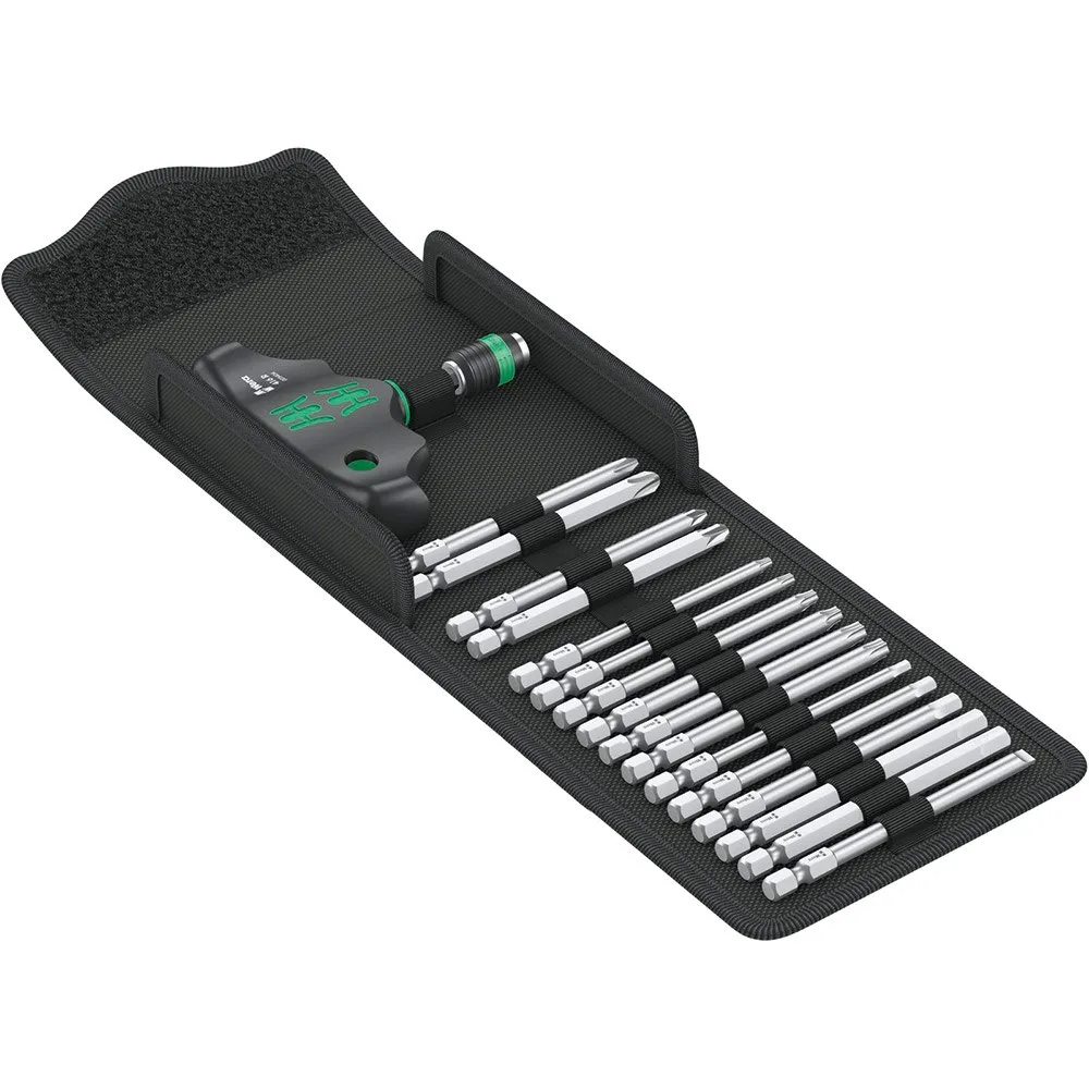 Wera Kraftform Kompakt 400 Bit-check Verktøysett, Black / green, One Size