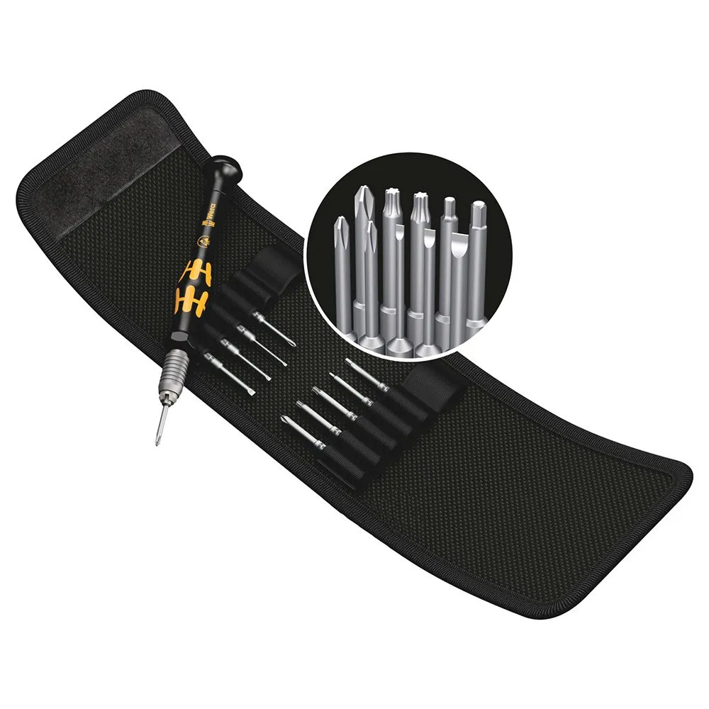 Wera Kraftform Kompakt Micro 11 Esd 1 Verktøysett, Black / yellow, One Size Wera Kraftform Kompakt Micro 11 Esd 1 Verktøysett, Black / yellow, One Size