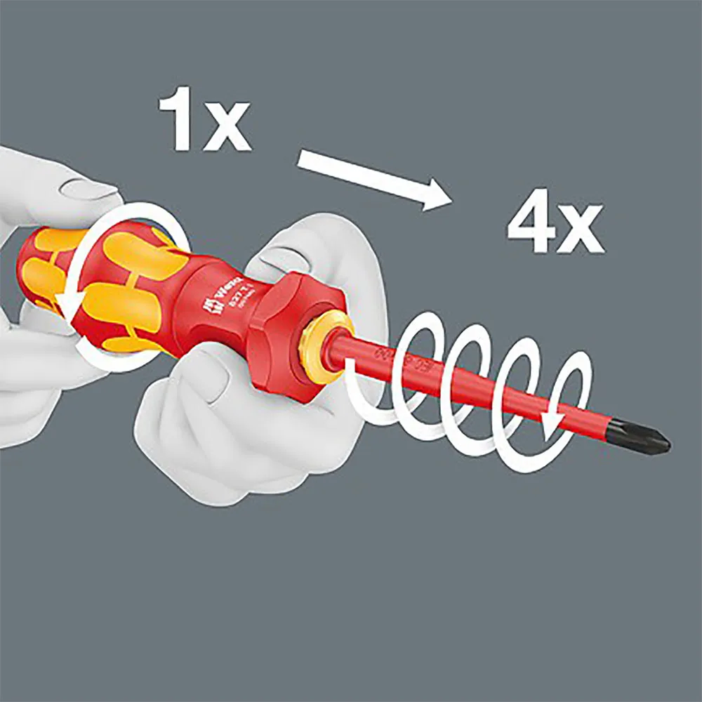 Wera Kraftform Kompakt Turbo Skrutrekkersett, Multicolour, One Size Wera Kraftform Kompakt Turbo Skrutrekkersett, Multicolour, One Size