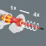 Wera Kraftform Kompakt Turbo Skrutrekkersett, Multicolour, One Size