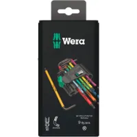 Wera L-nøkkelsett Blacklaser 967/9 Tx Bo Sb