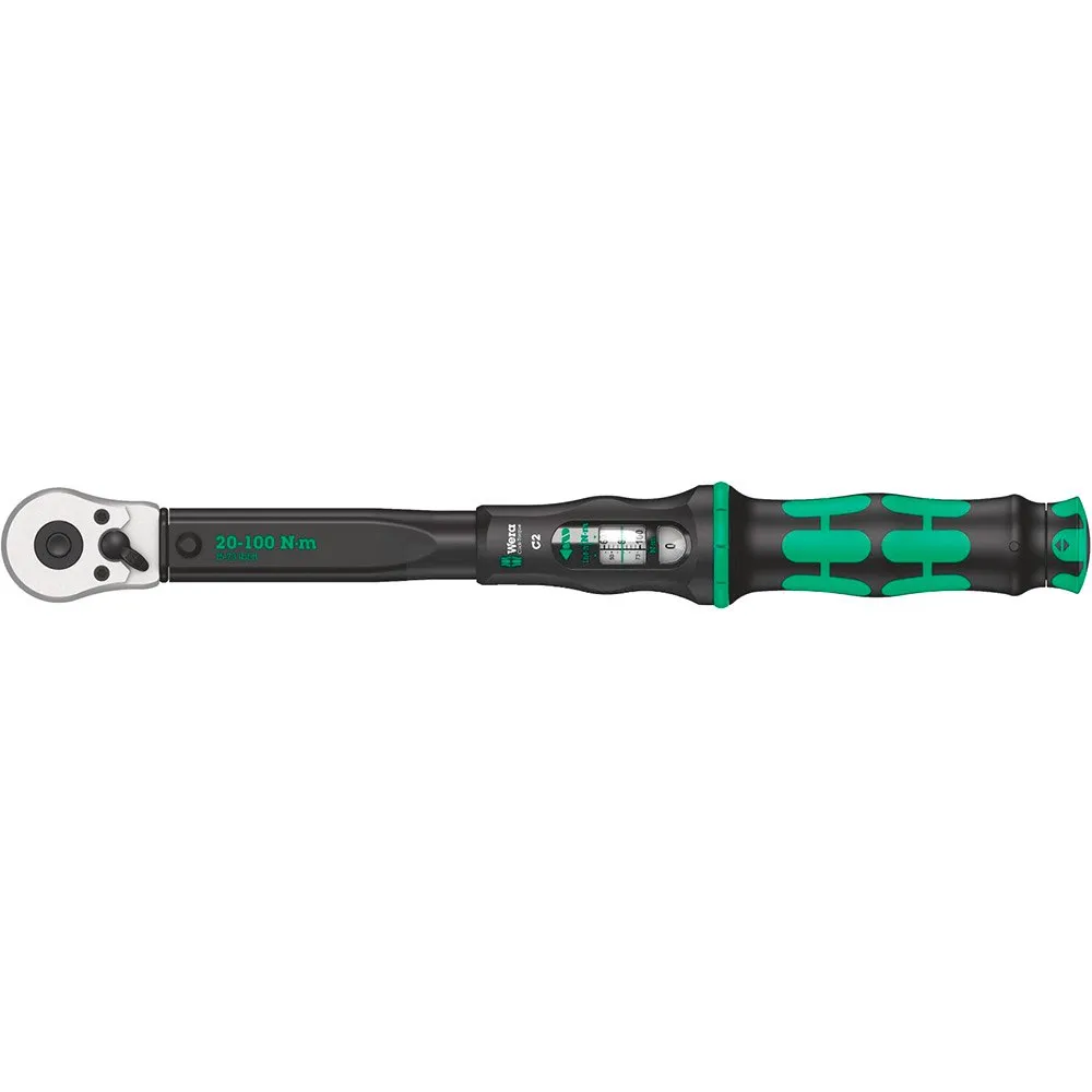 Wera Momentnøkkel Click-torque C2 20-100nm, Black / green, One Size