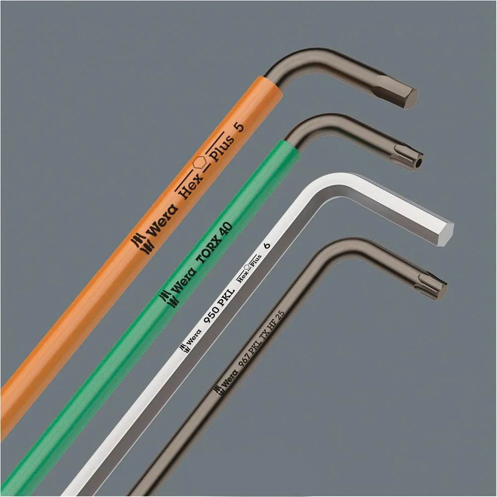 Wera Sett Med Vinkelnøkler 967/9 Tx Xl 1, Multicolour, One Size