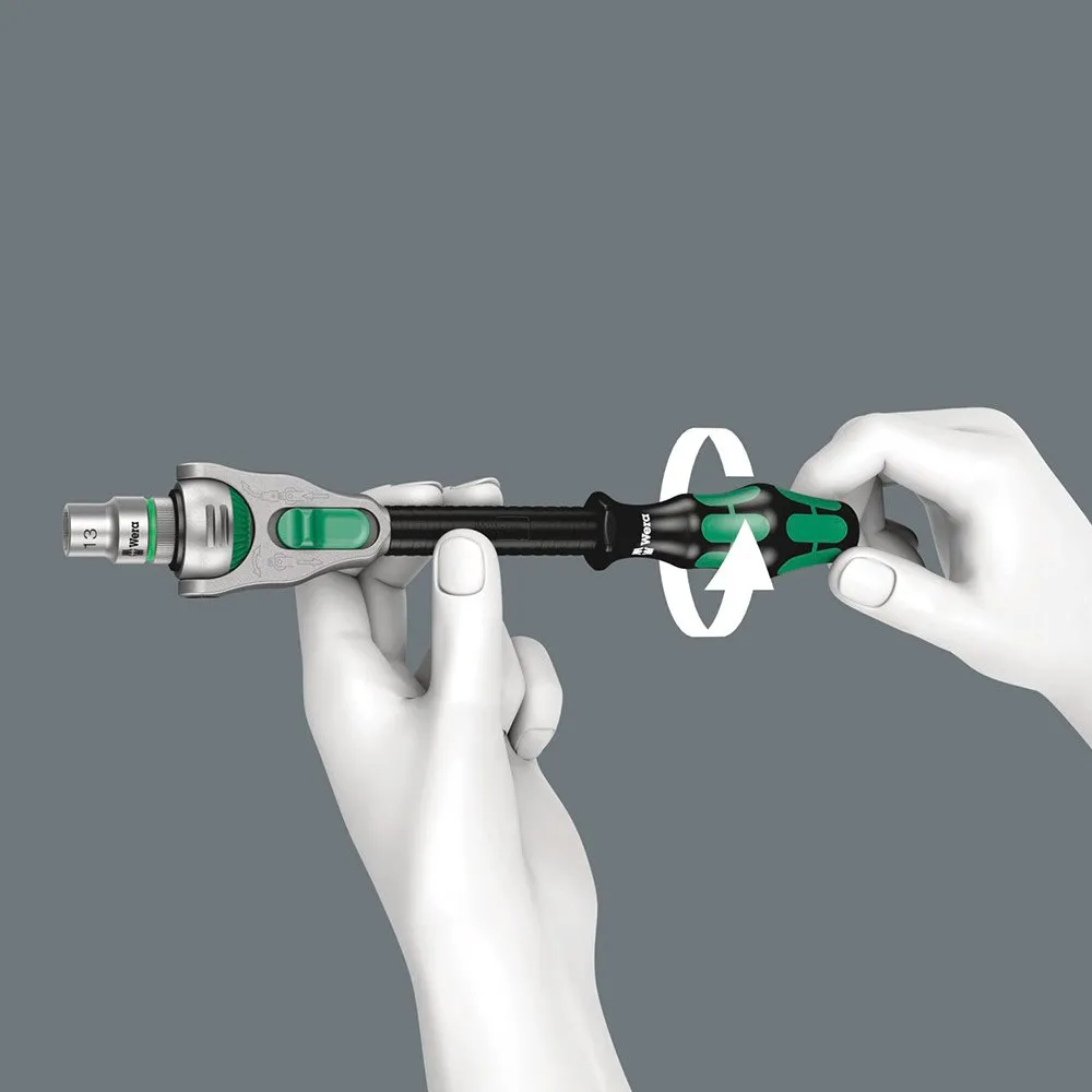 Wera Verktøy 8000 C Zyklop Speed Ratched 1/2 Drive, Black / green, One Size