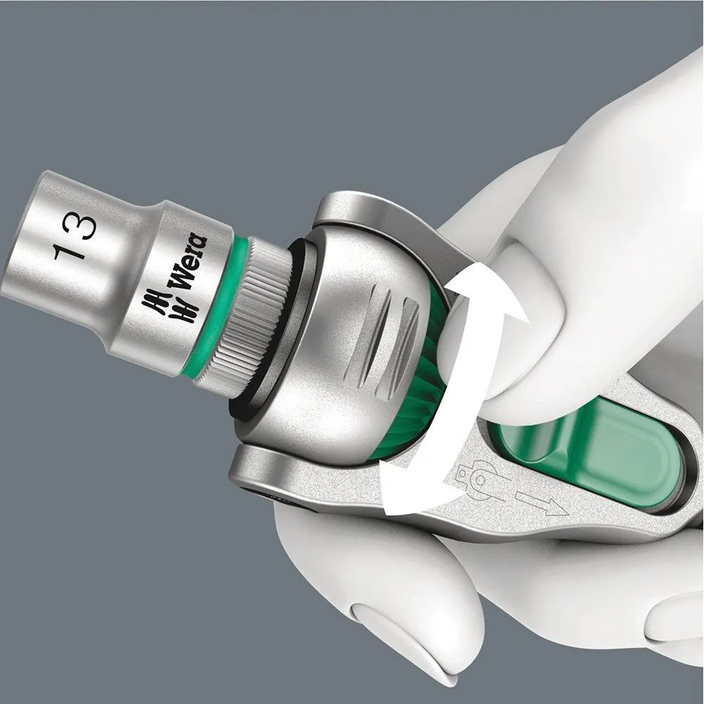 Wera Verktøy 8000 C Zyklop Speed Ratched 1/2 Drive, Black / green, One Size