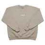wethepeople Label Crew Collegegenser, Sand / white, XL