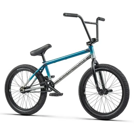 wethepeople Reason Bmx Sykkel, Matt translucent teal / raw fade, 20.75" TT wethepeople Reason Bmx Sykkel, Matt translucent teal / raw fade, 20.75" TT