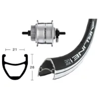 Wiener Rodi Airline 1 28´´ Disc Dynamo Dh3d32 Forhjul Wiener Rodi Airline 1 28´´ Disc Dynamo Dh3d32 Forhjul