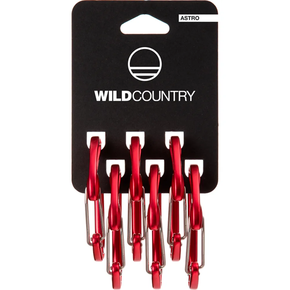Wild Country Astro Pack Karabinkrok 6 Enheter, Red, One Size Wild Country Astro Pack Karabinkrok 6 Enheter, Red, One Size
