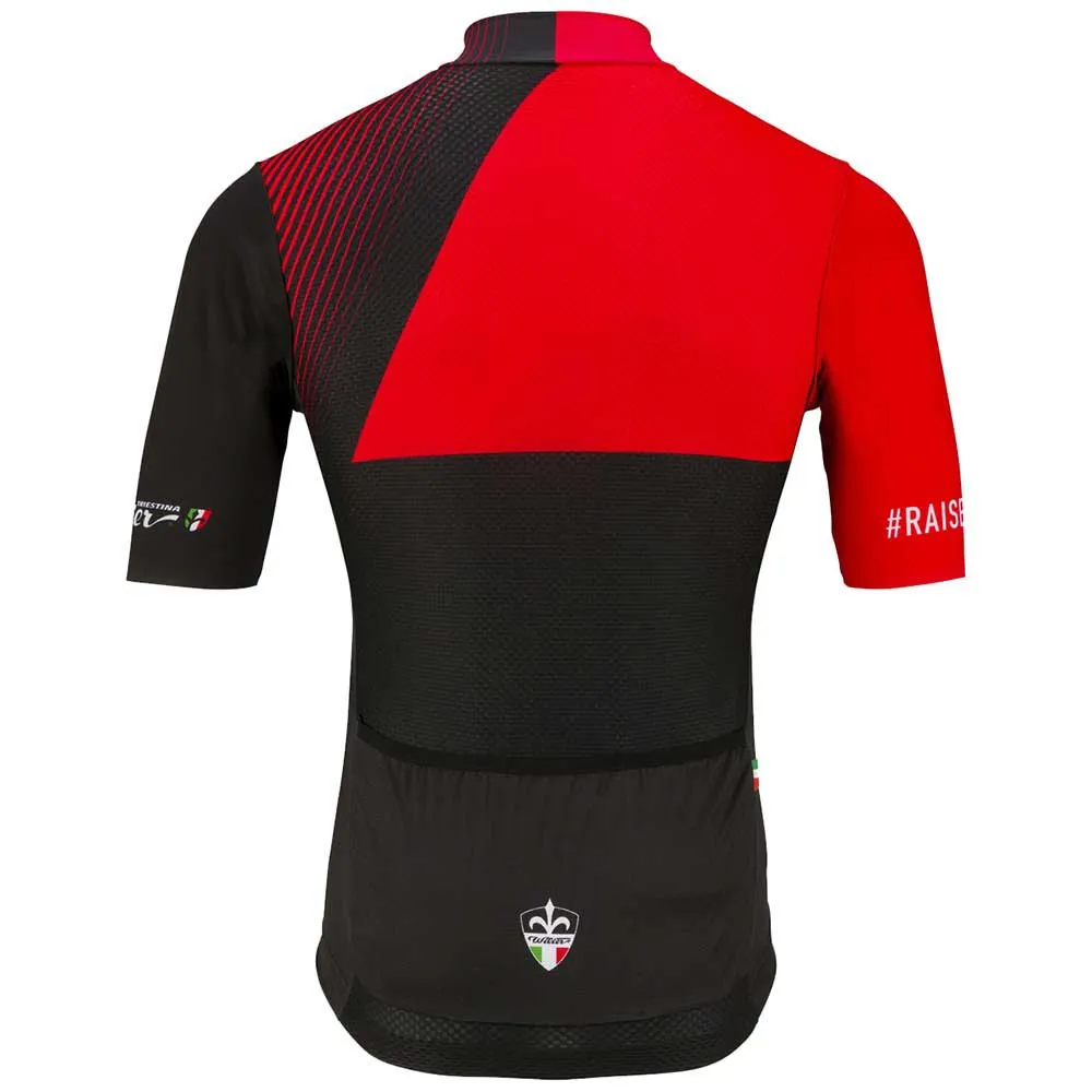 Wilier Rigo Kort Ermet Trøye, Black / red, S