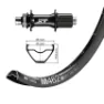 Winora Dt Swiss M462 Shimano Deore Xt 8-11s 27.5´´ Cl Disc Bakhjul, Black, 12 x 148mm, Shimano/Sram HG
