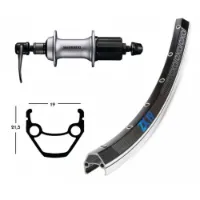 Winora Exal Zx 19 700 Qr Shimano Acera T3000 Bakhjul
