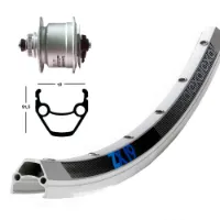 Winora Exal Zx 19 Dynamo Shimano Dh3d72 Cl Disc Forhjul Winora Exal Zx 19 Dynamo Shimano Dh3d72 Cl Disc Forhjul