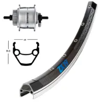 Winora Exal Zx 19 Qr Dynamo Shimano Dh3d32 Forhjul Winora Exal Zx 19 Qr Dynamo Shimano Dh3d32 Forhjul