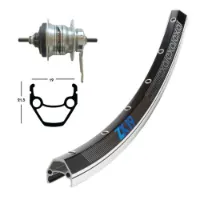 Winora Exal Zx 19 Skid Shimano Nexus 7s Landeveissykkelens Bakhjul Winora Exal Zx 19 Skid Shimano Nexus 7s Landeveissykkelens Bakhjul