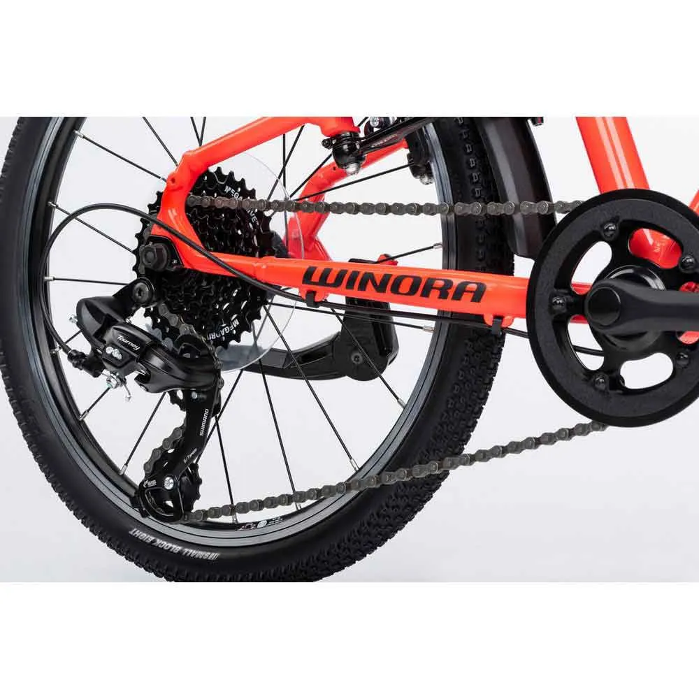 Winora Rage 20 Terrengsykkel, Red / black chalk, One Size, Barnesykkel