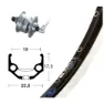 Winora Rigida Zac 19 Qr Dynamo Shimano Dh3n72 Forhjul For Landeveissykkel, Black / silver, 9 x 100mm